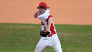 Steve Heilenbach pitched a complete game in ISU's win over SIUE on Sunday. (Photo courtesy GoRedbirds.com)