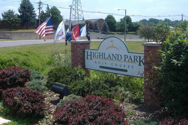 highland park golf course driving range
