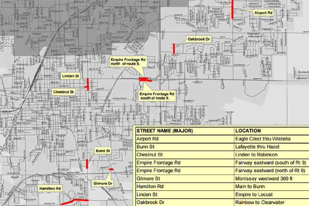 Bloomington releases list of streets to be resurfaced repaired WJBC
