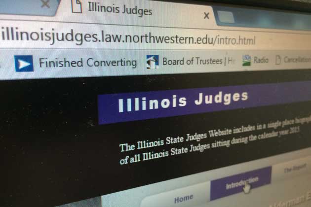 Northwestern lecturer Leigh Bienen says she started the site because she couldn't easily find information on judges involved in wrongful convictions. (Photo by Eric Stock/WJBC)