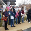 Rally continues call for in-person conference with U.S. Rep. Davis, LaHood